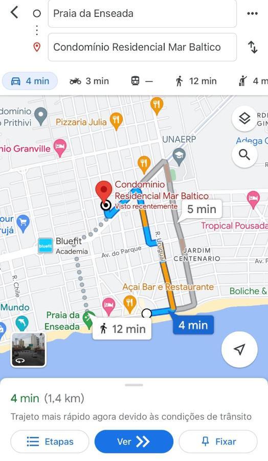 Apartamento com Varanda e Suíte Enseada Guarujá Exterior foto