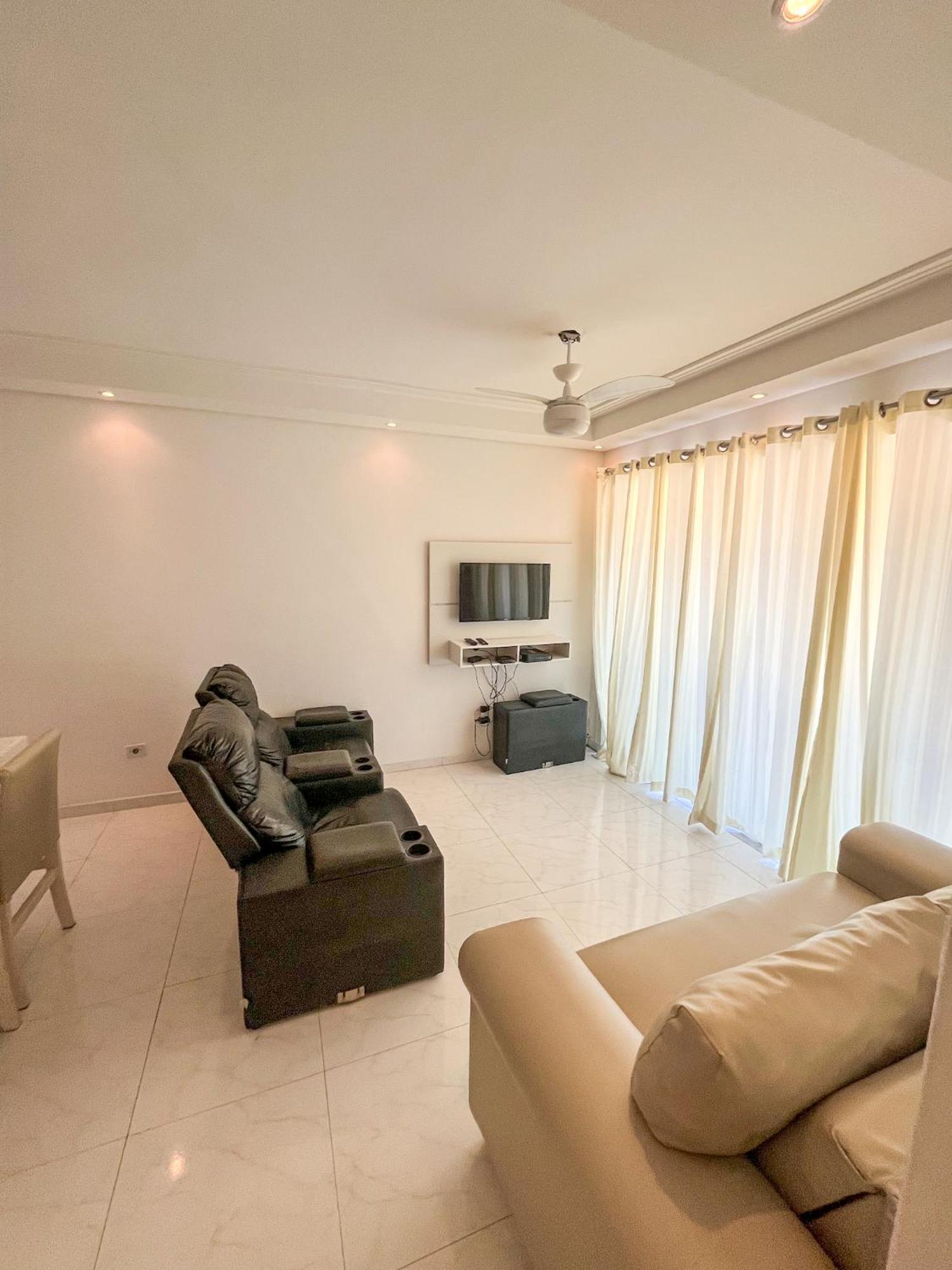 Apartamento com Varanda e Suíte Enseada Guarujá Exterior foto